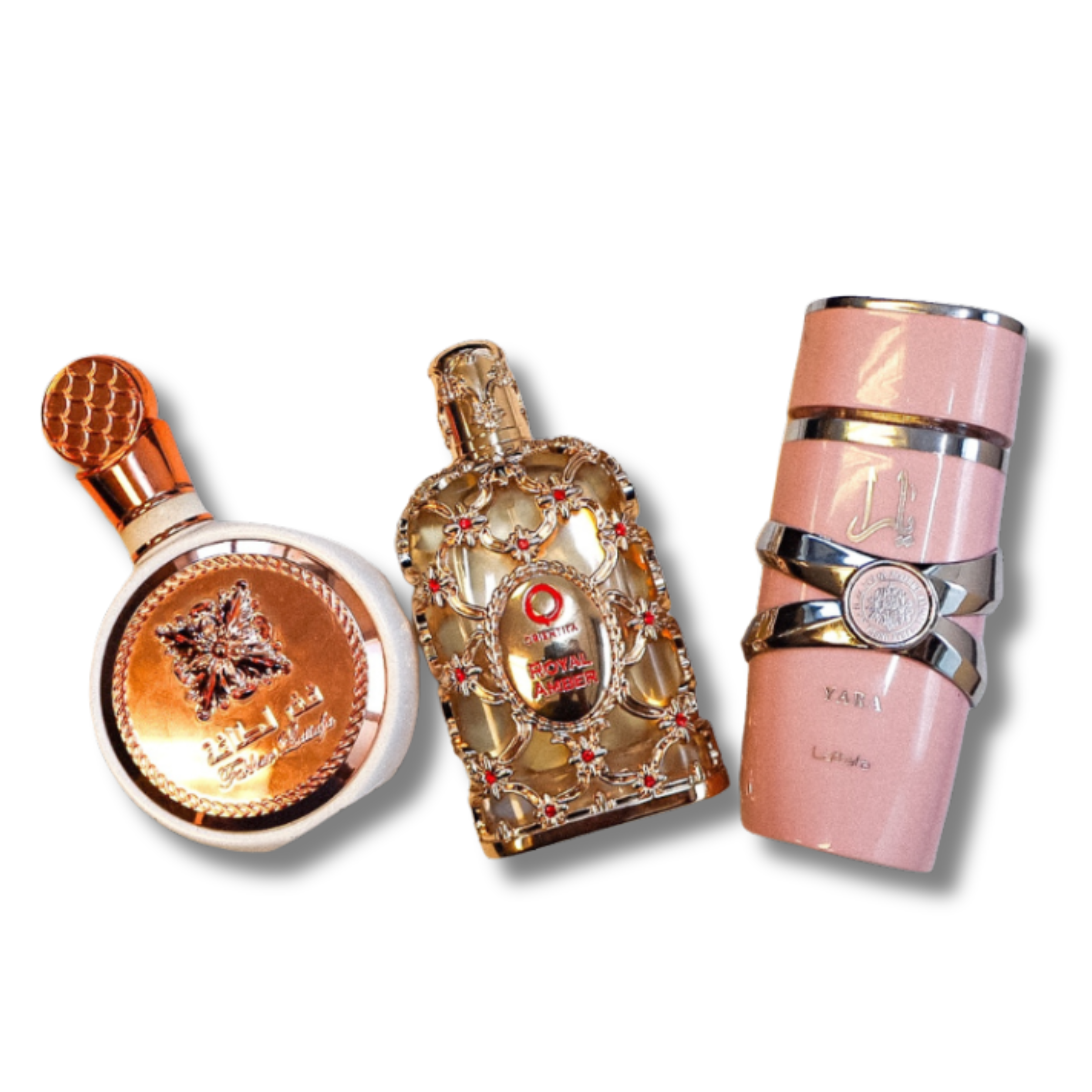 PACK DE 3 PERFUMES ÁRABES – LATTAFA YARA + FAKHAR + ROYAL AMBER (100ML CADA) – COMPRA 1 Y LLÉVATE 3 ORIGINAL